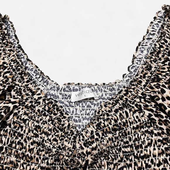 Leopard print Vestique blouse #leopardprint small - Picture 2 of 2